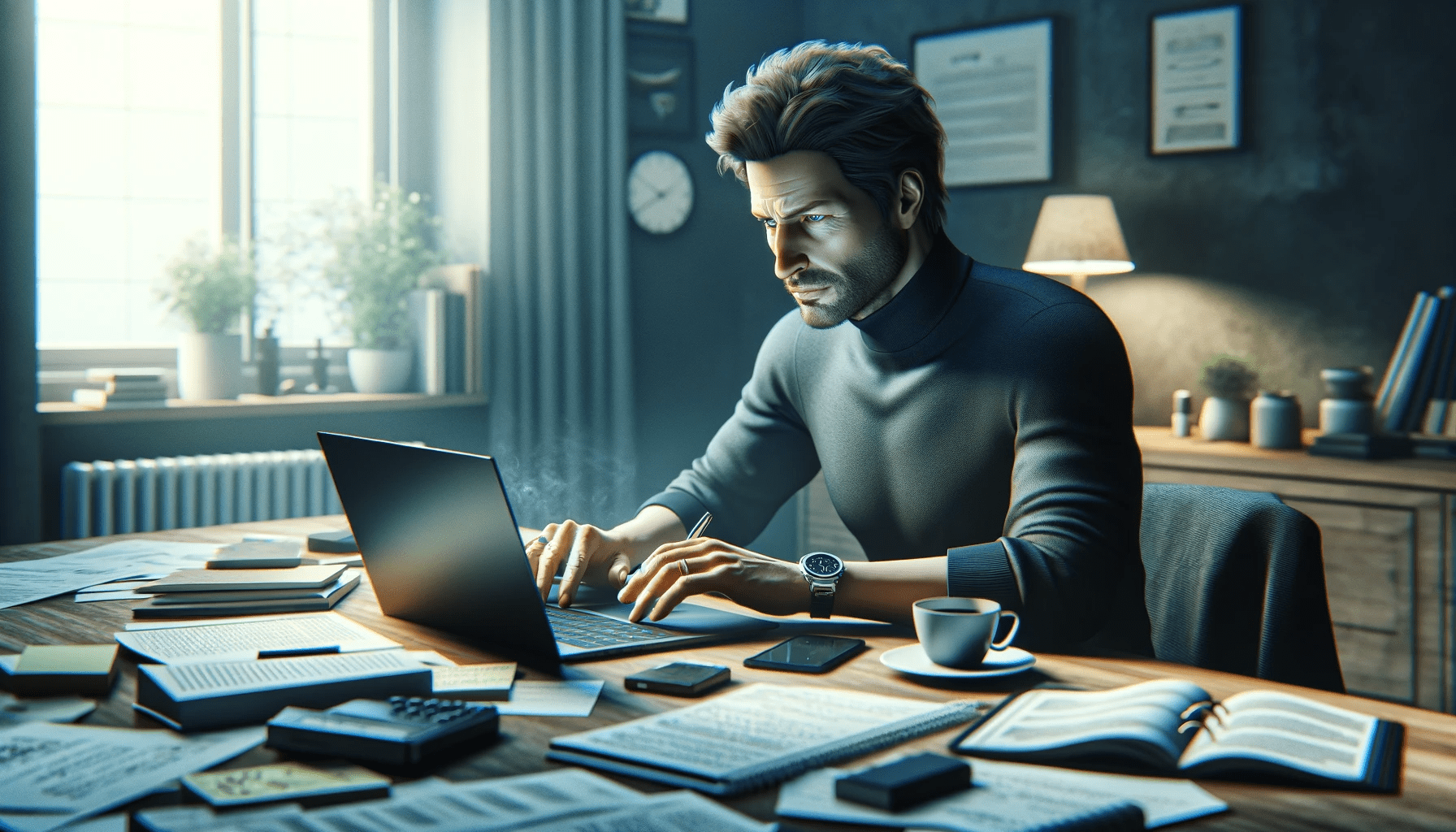 An image depicting someone working remotely with minimal supervision.