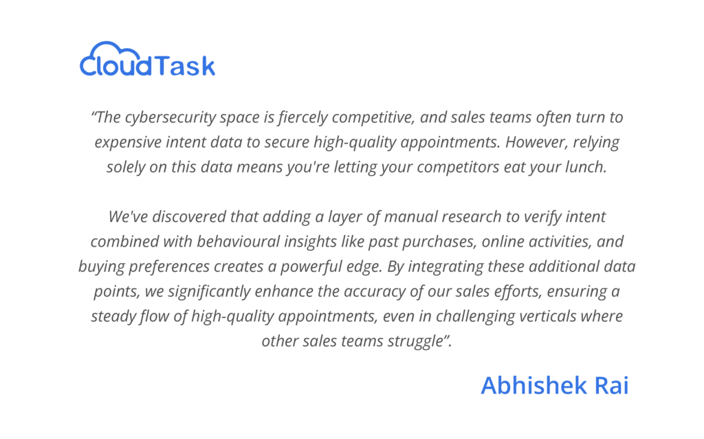 Abhishek Rai, Founder of Perfect Sprout, Lead Generation Agency for Cybersecurity Services