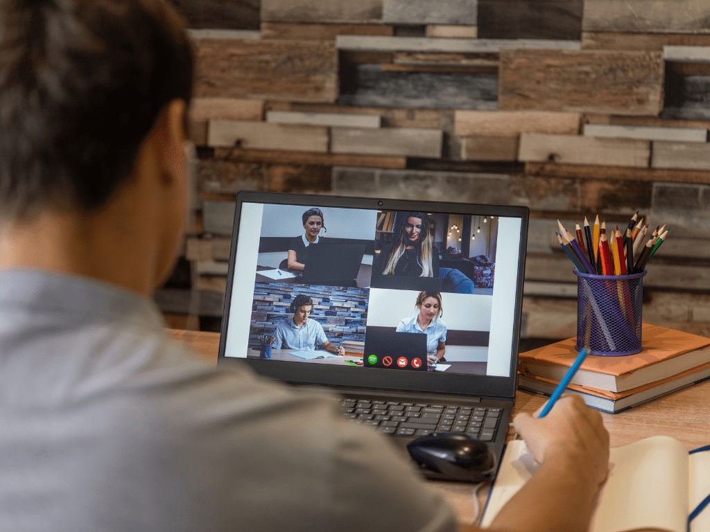 Image depicting workplace of persons who work remotely