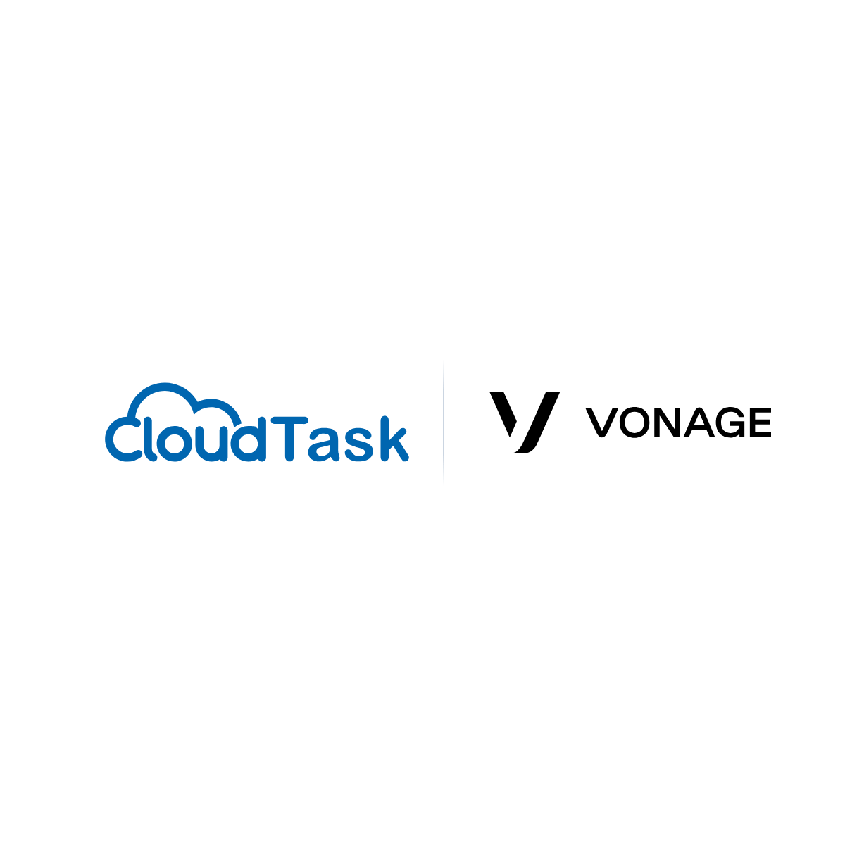 CloudTask and Vonage logos