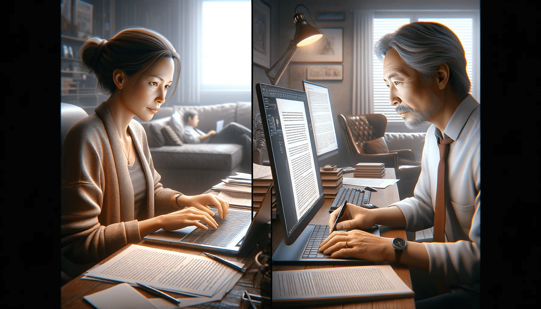 An image depicting the written communication skills of remote workers.