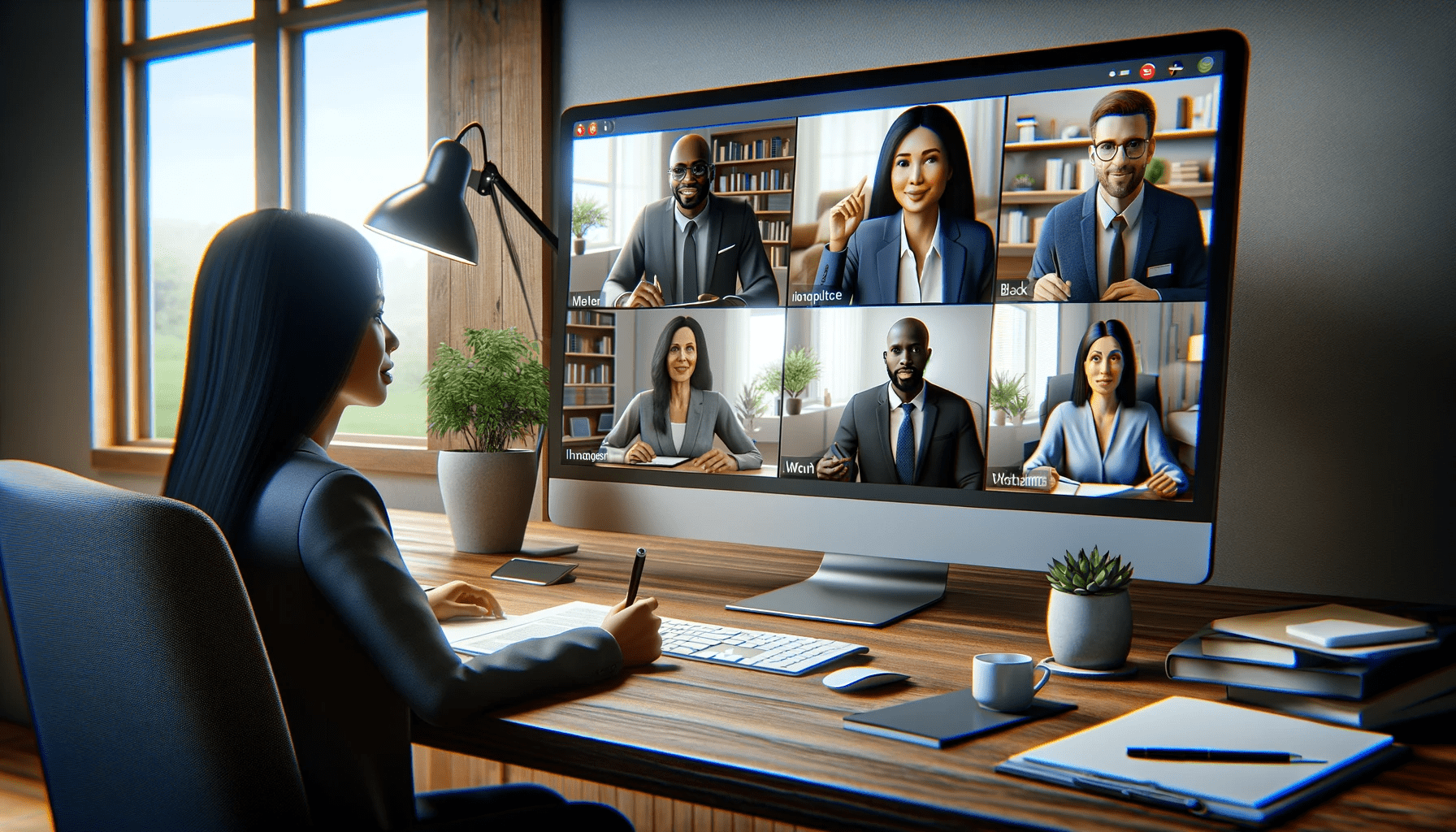 An image depicting remote employees during the hiring process.