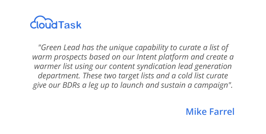 Mike Farrel, CEO of Green Leads, Lead Generation Agency for Cybersecurity Services