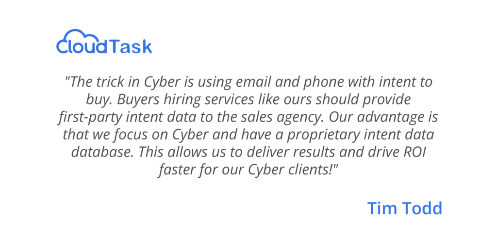 Tim Todd, Founder of JTD Group, Lead Generation for Cybersecurity Services