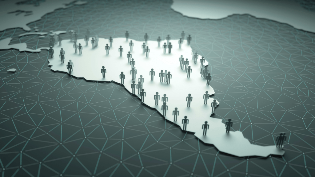 People working remotely in Latin America