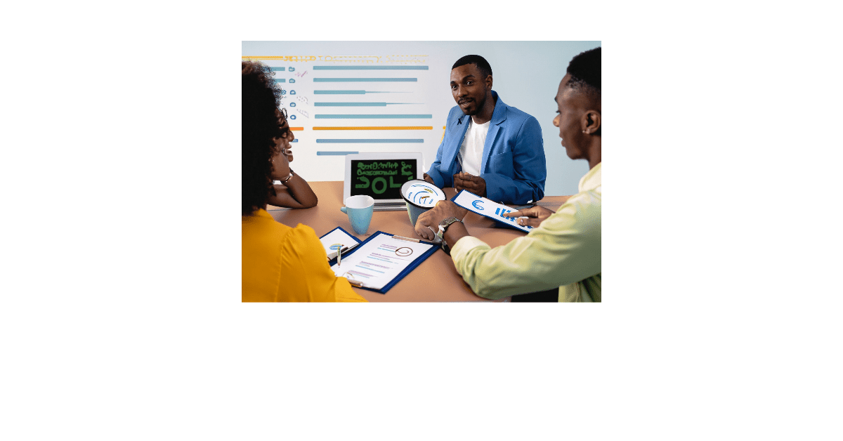 A group of people discussing tips for maximizing SDR outsourcing success