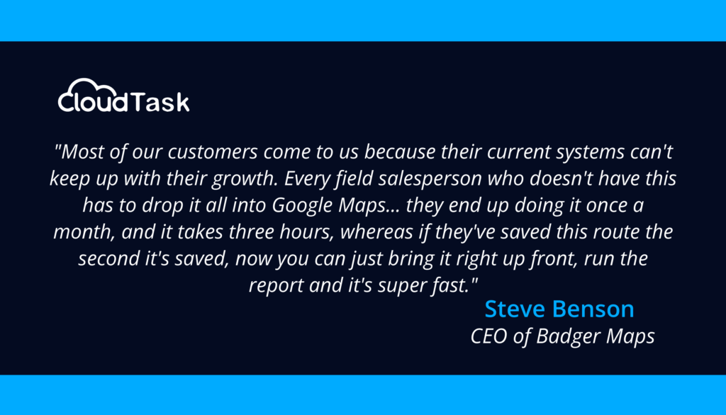 Steve Benson, CEO of Badger Maps