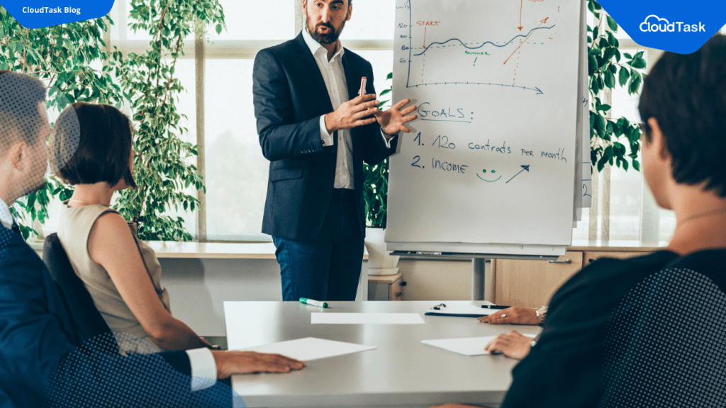 Image depicting an office presentation