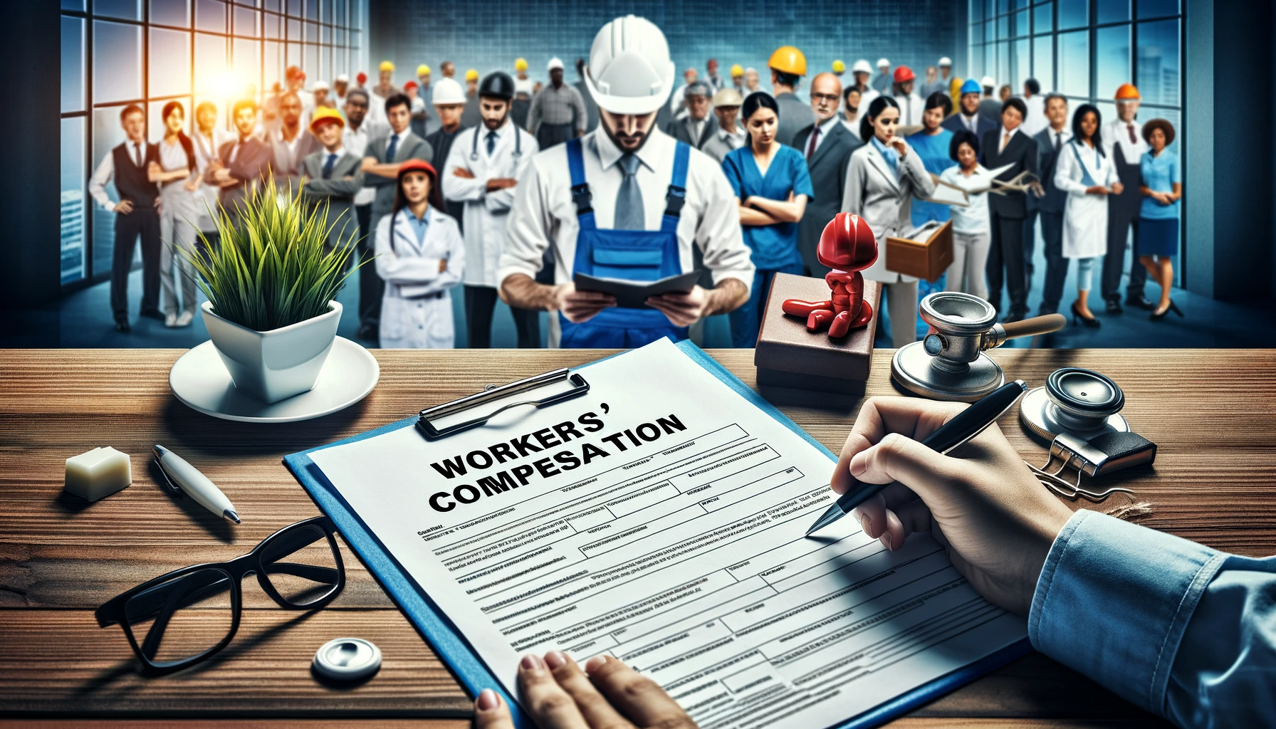 An image depicting workers compensation based on state laws to ensure compliance.