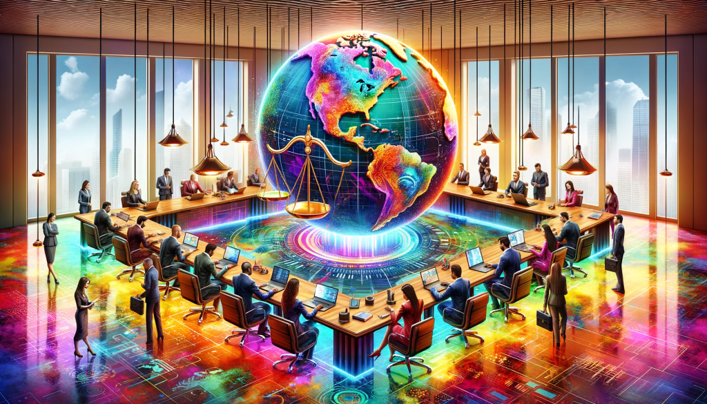 An image depicting global employment laws
