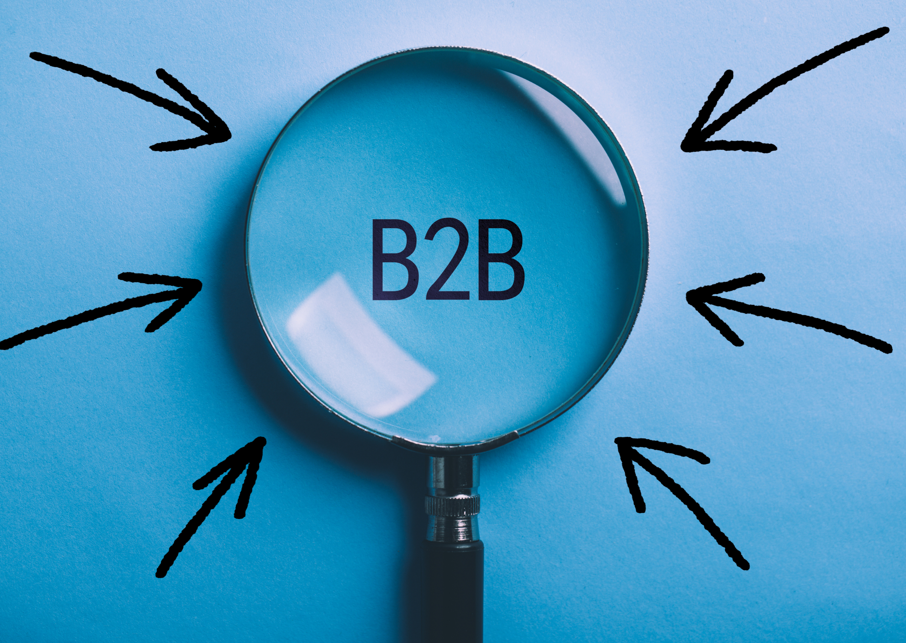 A b2b sales funnel showing how to capture potential clients in a given target market.